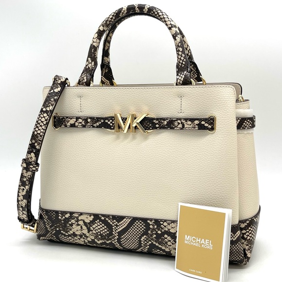 Michael Kors Reed Large Center Zip Satchel Crossbody Bag - Picture 3 of 10